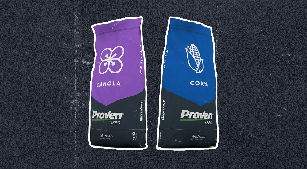 Proven Seed corn and canola bags
